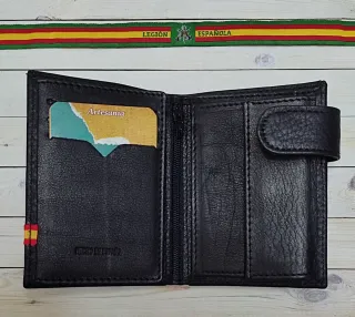 CARTERA CON MONEDERO PIEL LEGION + REGALO PULSERA