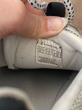 Zapatillas Champion Talla 45 Blancas/Negras