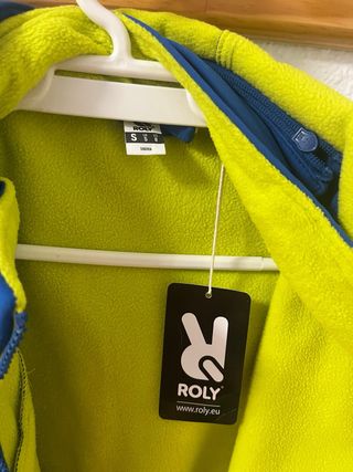 Chaqueta ROLY Softshell Azul Interior Verde