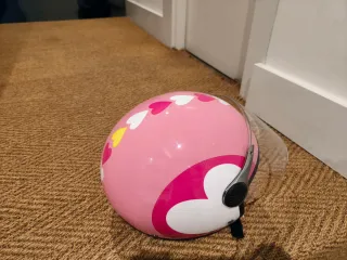 Casco moto rosa XS. Muy poco uso