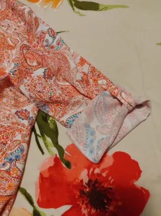 Blusa Woman tL paisley naranja. Como Nueva.