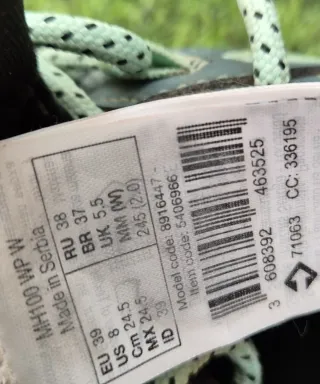 Zapatillas trekking mujer Quechua gris/verde