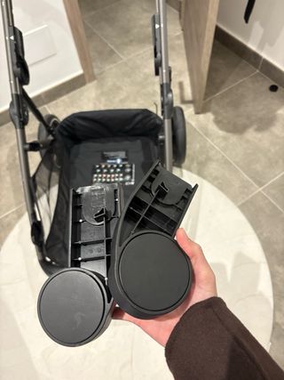 Carrito doble Gazelle S beige + adaptadores