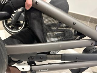 Carrito doble Gazelle S beige + adaptadores