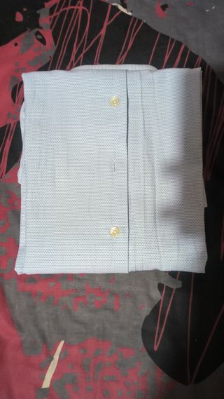 Camisa Shenior Collection Azul y Blanca Talla L