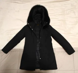 Giaccone Refrigiwear donna nero con cappuccio