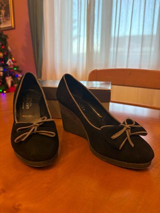 Donna Soft Scarpe con Zeppa N.40