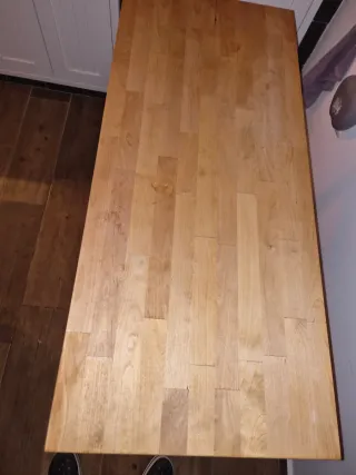 Carrito auxiliar madera abedul y blanco