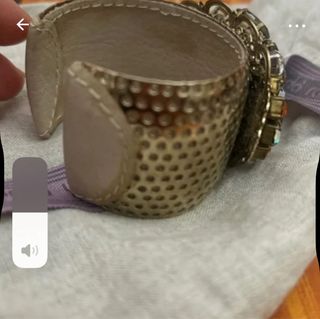 Bracciale con pietre arancioni e argento