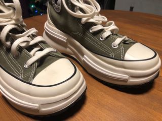 Converse plataforma verde militar talla 40.5