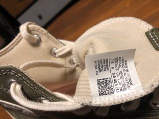 Converse plataforma verde militar talla 40.5