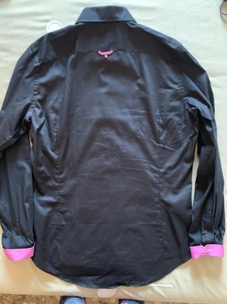 Camisa 7 Camicie Negra y Rosa