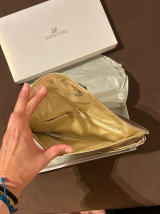 Cartera de mano Swarovski Dorada - Nuevo