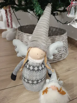 Gnomi Natalizi in Tessuto e Vimini