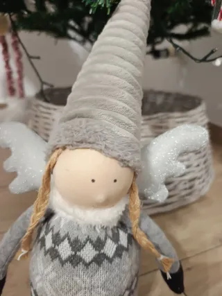 Gnomi Natalizi in Tessuto e Vimini