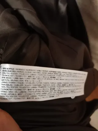 Abrigo Mango Lana Beige Talla M