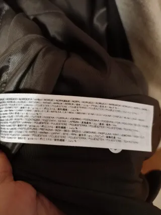 Abrigo Mango Lana Beige Talla M