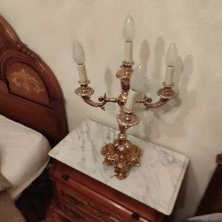 Mueble tocador madera maciza con espejo