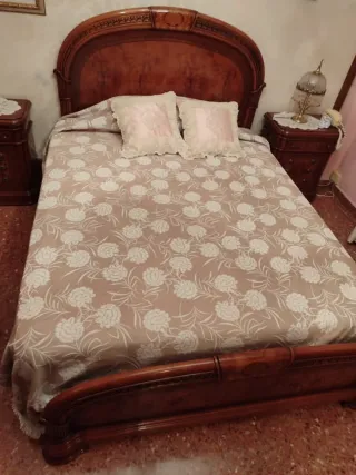 Mueble tocador madera maciza con espejo