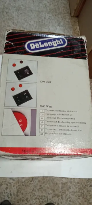 Calefactor DeLonghi 1000/2000W