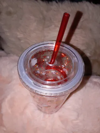 ( NUEVO ) Vaso Gremlins con estrellas rojas