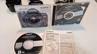 Olympus E-510  Digital Reflex Negra y tres objetiv