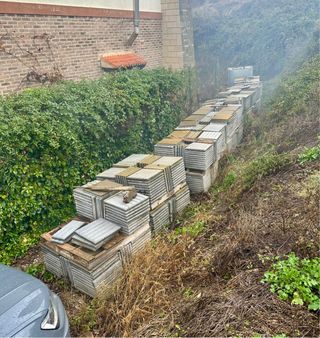 Baldosas para aceras 40x40x04 sin usar, las regalo