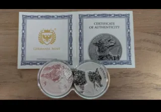 Moneda Plata 2x1 Oz Fenrir Germania mint