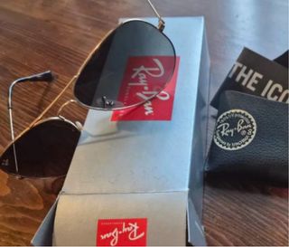 Ray-Ban Aviator Occhiali da Sole Oro Nero