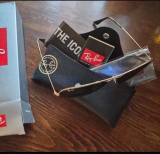 Ray-Ban Aviator Occhiali da Sole Oro Nero