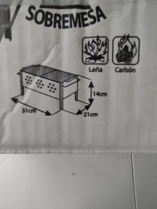 Barbacoa de mesa de carbón