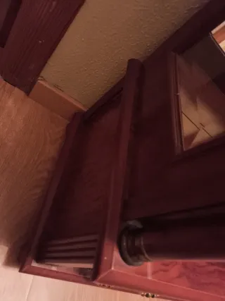 Vitrina de madera y cristal