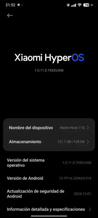 Móvil Negro y Plateado