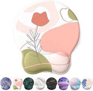 Giecy Alfombrilla Ratón Reposamuñecas,Gaming Mouse Pad Ergonómica con Apoyo de Gel,alfombra raton para ordenador,reposamuñecas r