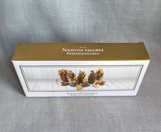 Presepe con 11 figure in resina (NUOVO)