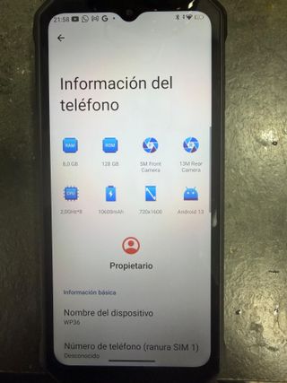 Oukitel WP36 Teléfono Móvil Negro