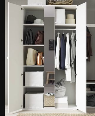 Armario ropero blanco y espejo ( 2 puertas) NUEVO