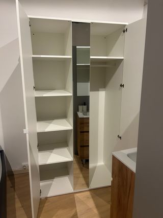 Armario ropero blanco y espejo ( 2 puertas) NUEVO