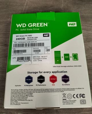 WD M.2 disco de estado sólido SSD intern