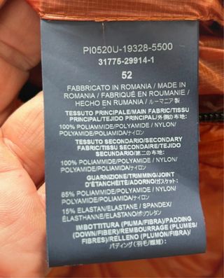 Herno Piumino Reversibile Arancio marrone EU 52 L