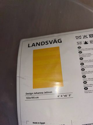 Tappeto Ikea giallo Landsväg