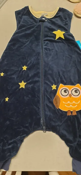 Saco dormir infantil azul búho y estrella