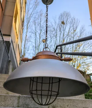Lámpara colgante vintage metal