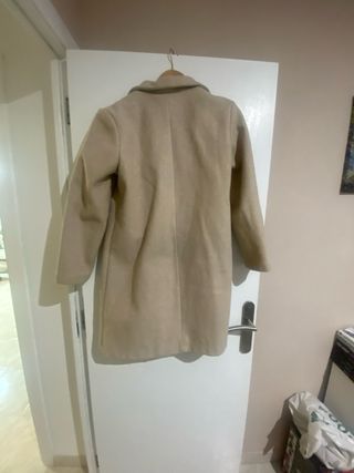 Chaqueta de paño mujer beige