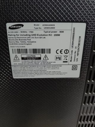 Samsung UE50HU6900S 50" 4K UHD TV + Mando Original