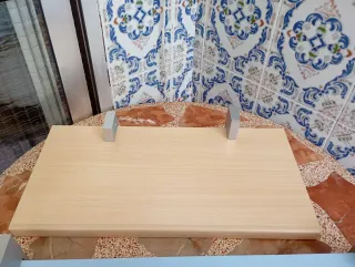 Cama nido con 4 cajones y estantes 2 color celeste