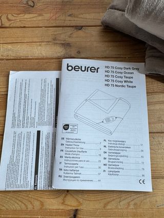 Manta Eléctrica Beurer HD 75 Topo