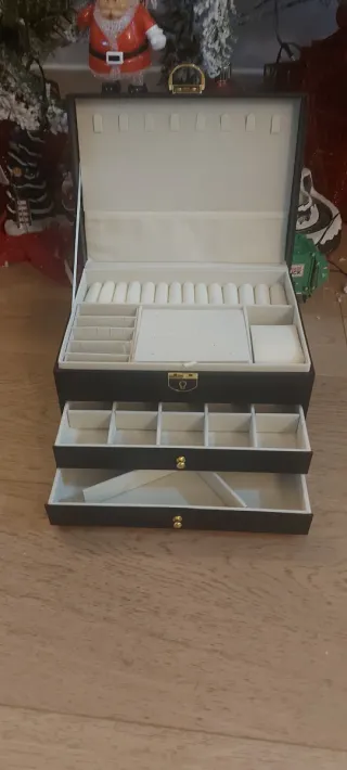 Portagioie grande nero e oro