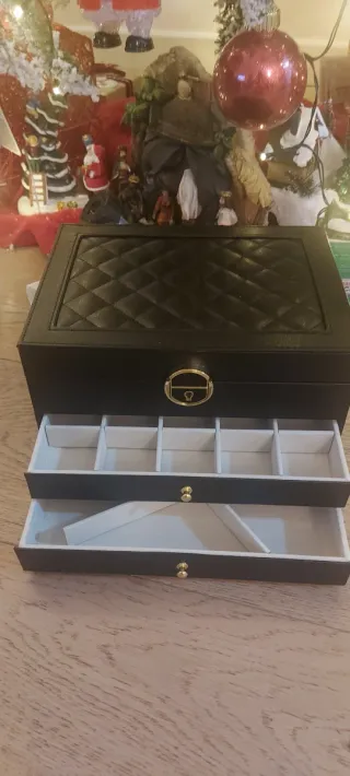 Portagioie grande nero e oro