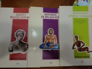 3 libros de Medicina natural de Libsa